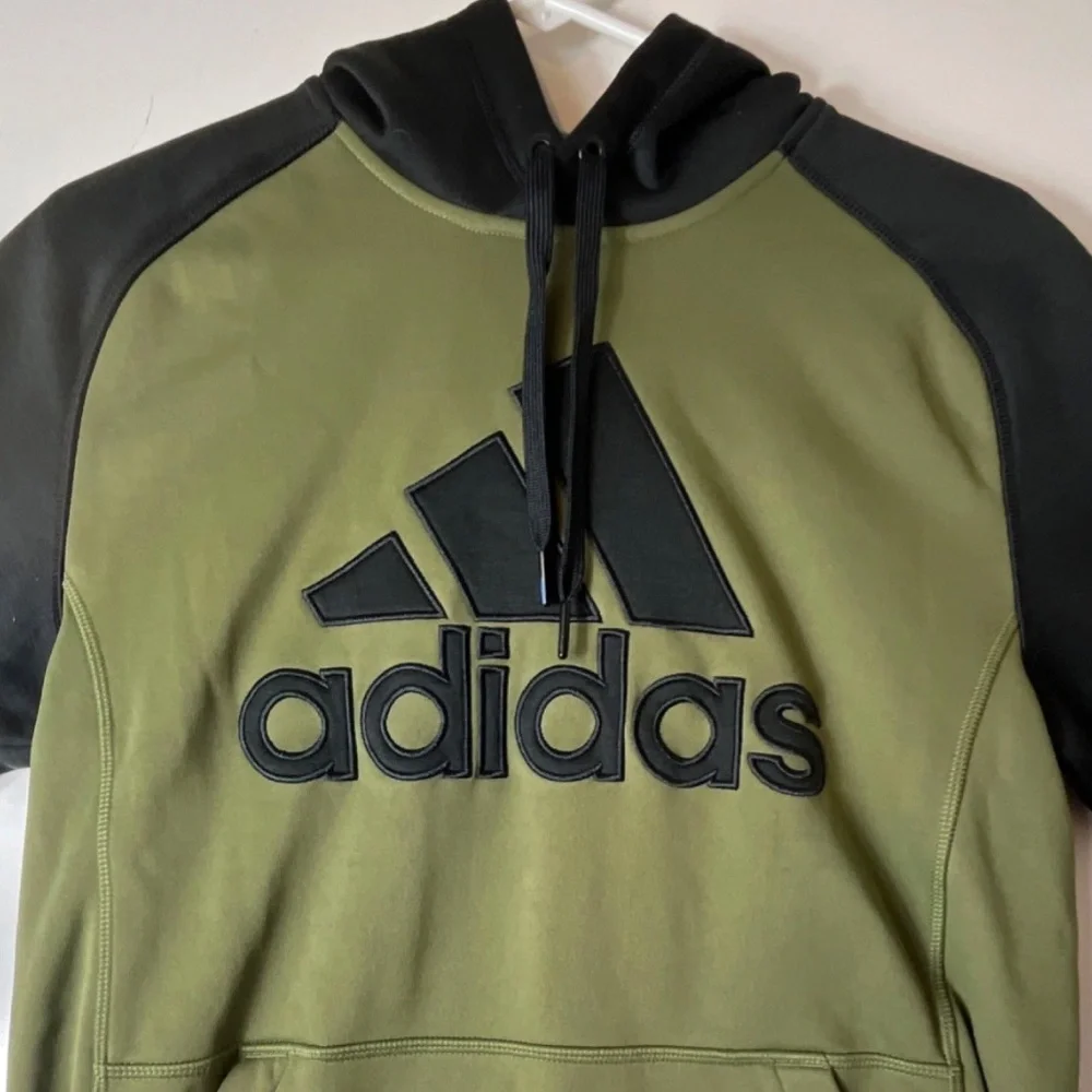 Adidas Climawarm Hoodie - Olive Green, Size‎ Small